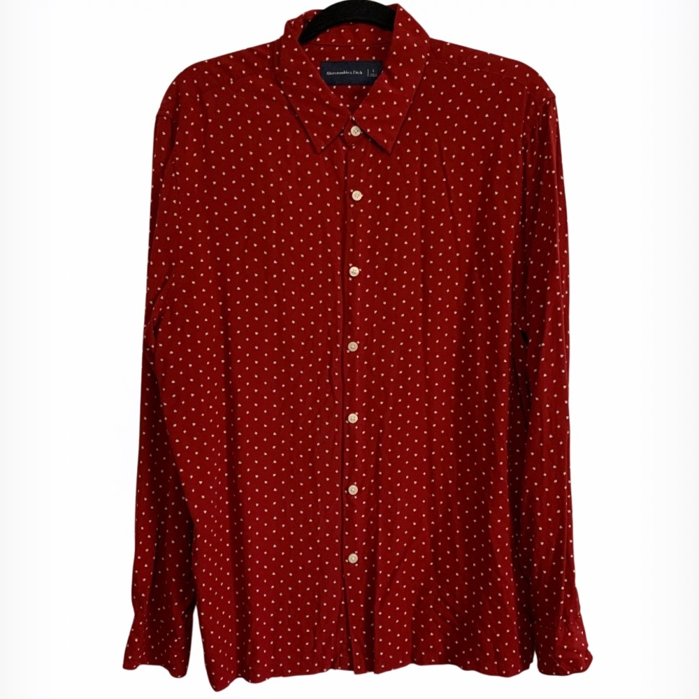 Abercrombie & Fitch Playing Cards Symbols Buttoned Shirt